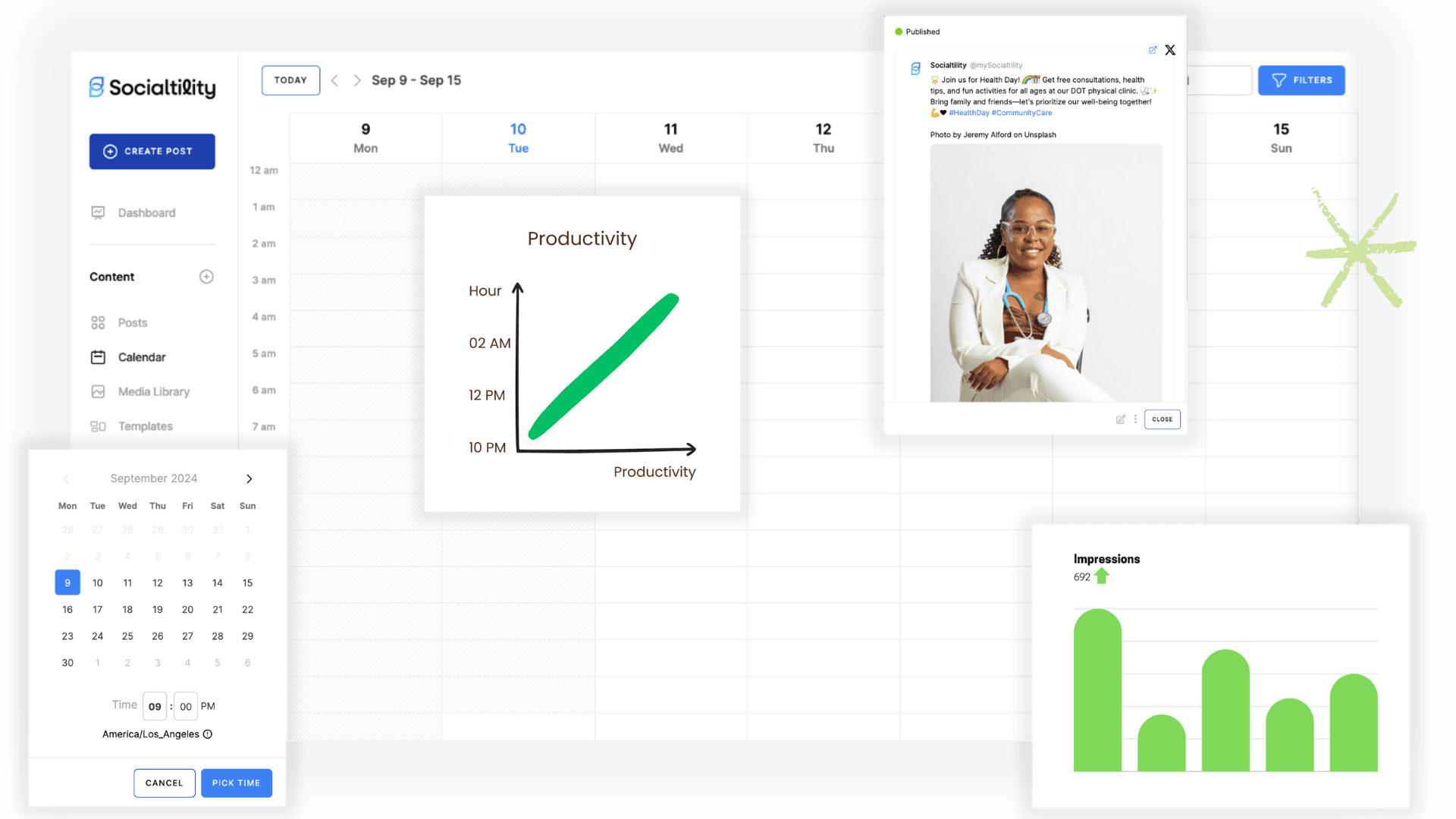 Socialtility dashboard